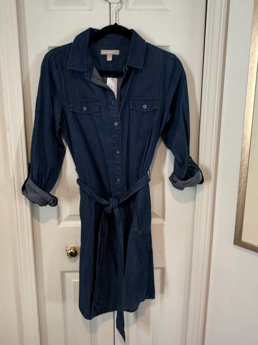 Banana Republic Dark Denim Shirt Dress